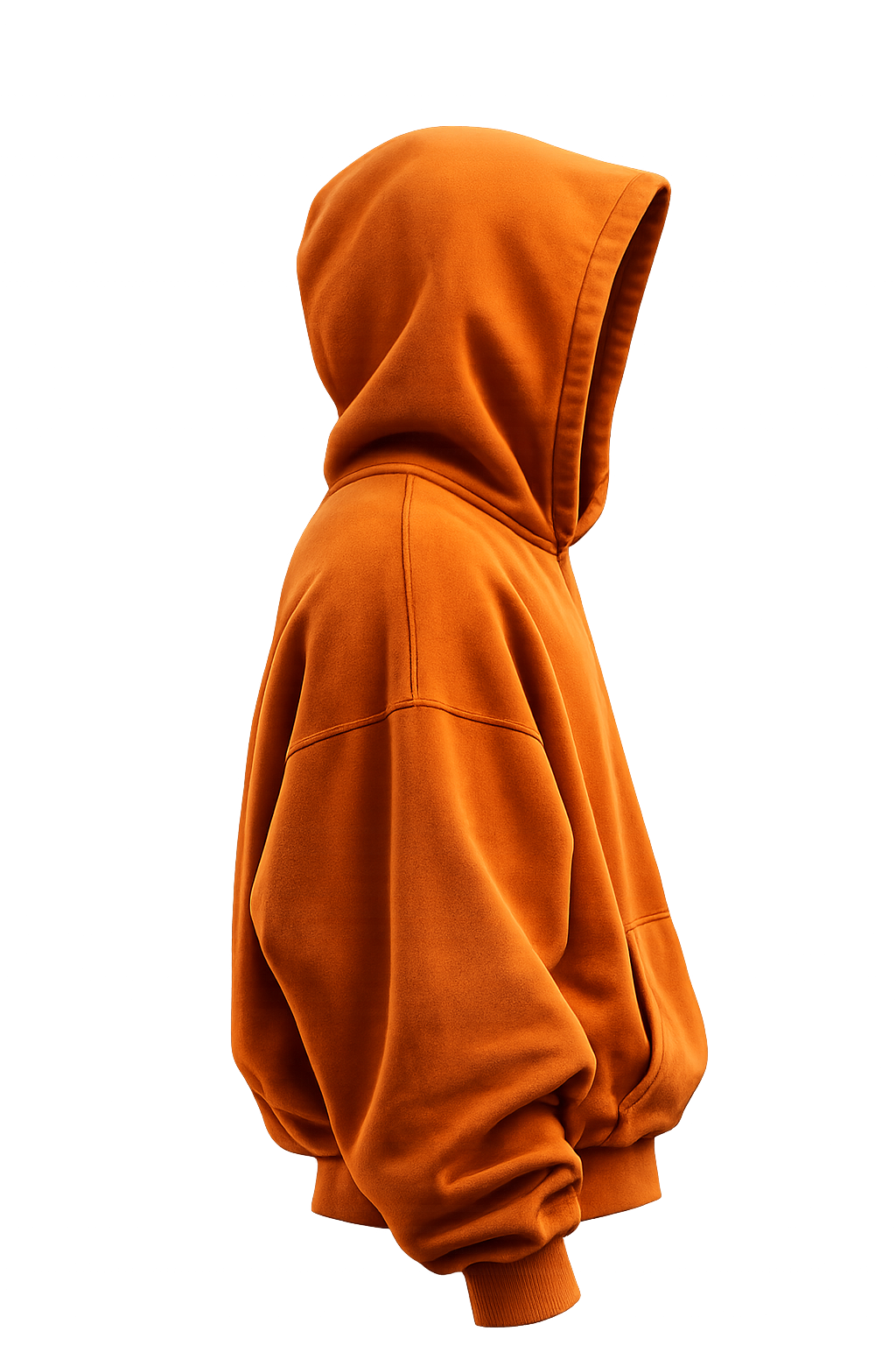 WEARIFY Orange Statement Premium Hoodie