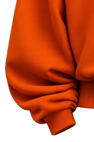 WEARIFY Orange Statement Premium Hoodie